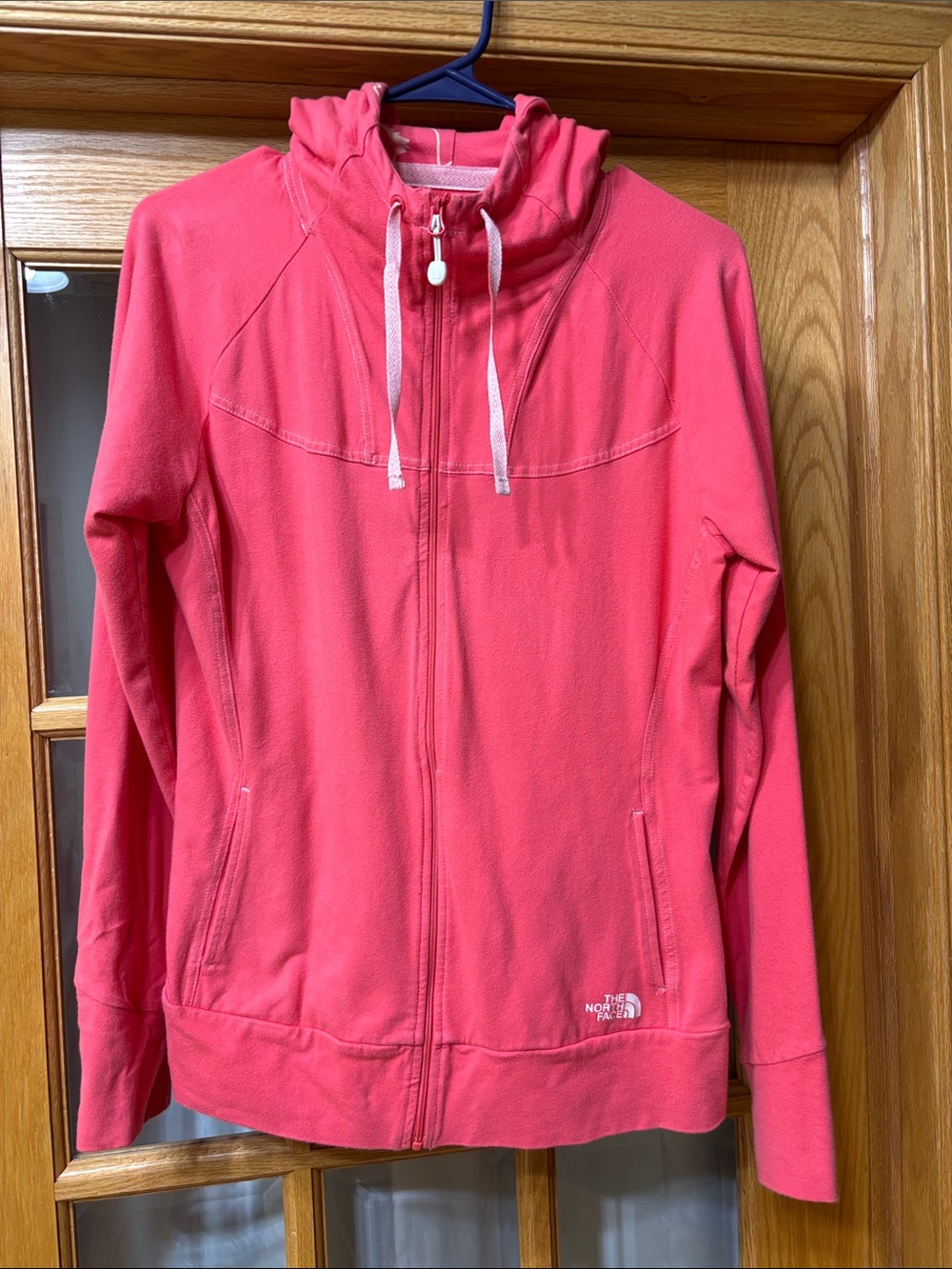 The North Face Coral Pink Full-Zip Hoodie Jacket